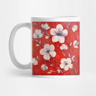 White flowers Mug